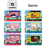 Paquet de 6 Cartes Animal Crossing Sanrio Welcome Amiibo