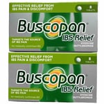 Buscopan IBS Effective Relief For Pain & Discomfort 8 Tablets X 2 Total 16 Tabs