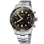 ORIS Divers 65 Chronograph 77177444354MB - Herre - 43 mm - Analog - Automatisk - Safirglass