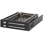 StarTech.com Rack amovible 3.5" sans tiroir pour 2 disques durs 2.5" - Face arrière 3.5 pouces (HSB220SAT25B)