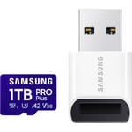 Samsung microSD Card PRO Plus (2023) Carte miniSDXC au détail 1 TB Class 10,