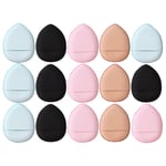 15 Pcs Mini Finger Puff Makeup Foundation Blender Sponge Powder ※