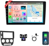 Autoradio 2 Din Avec Carplay Android Auto Sans Fil,9"" Ips Ecran Tactile Radio,8 Core 2G+64G,Bluetooth/Wifi/Lien Miroir/Gps/Dsp+Camera Arriere