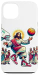 Coque pour iPhone 13 Ballin with the Messiah Rejoignez la communauté Jesus Basketball