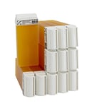 EpilWax Set of 12 Honey Wax Cartridges for Hair Removal - Large 100 ml Roll-on Waxing Refills