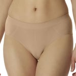 Schiesser Trosor Seamless Panty Beige polyamid X-Large Dam