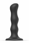 Geisha Dildo L Noir Silicone - 3Billes Internes - Triple Stimulation & Ventouse