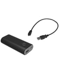 DLH BATTERIE EXTERNE USB 6700MAH. Sortie 2.1A. Entrée Micro Cable de charge micro fourni. Boitier noir et gris