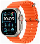 Apple Watch Ultra 2 GPS + Cellular titaanikuori 49mm oranssi Ocean-ranneke