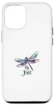 Coque pour iPhone 15 Pro Art naturel libellule sans mouche