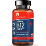 Vitamin B12Tablets High Strength 1500mcg VeganB12 Supplement 365 Methylcobalamin