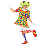 W WIDMANN MILANO Party Fashion - Costume Clown Girl, robe avec cerceaux, cirque, carnaval, déguisements de carnaval