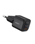 AUKEY Omnia II Mini Hurtigoplader USB-C, PD, 30W - Sort