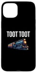 Coque pour iPhone 15 Plus Œuvre d'art amusante en train de Noël Toot Tut Toot