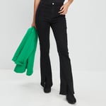 LIBERTO - jeans flare fendu noir femme