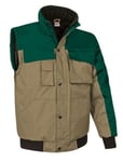 Blouson Hiver Homme Manches Amovibles Scoot - Marron Kamel Et Vert