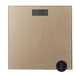 Salter SA00271GLFEU16 Digital Bathroom Scale – Champagne Gold Platform, 180 kg Capacity, Easy-to-Read, LCD Display, Slim Design, Stylish, Brushed Finish, Step-On Technology, 15 Year Guarantee