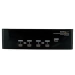 Startech Starview 4 Port Dvi Vga Dual Monitor Kvm Switch Usb With Audio & Usb 2.0 Hub