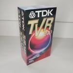 TDK TVR VHS 240/  4 Hour Tapes .Pack of 2 NEW & Sealed