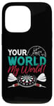 iPhone 13 Pro Your World My World Bullseye Darting Dart Tournament Darts Case