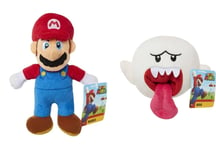 Lot de 2 peluches Nintendo Mario et Boo Supermario Bros