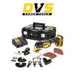 DeWalt DCS356P1 18V XR 1x5.0Ah 3 Speed Multi Tool Kit with 1x5.0Ah Battery