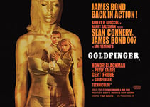 Pyramid International James Bond Goldfinger Projection, Extra Large Canvas