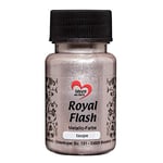 ideen mit herz Royal Flash | peinture métallique acrylique | brillance métallique, avec de fines particules de paillettes | séchage rapide | à base d'eau | 50 ml (taupe)