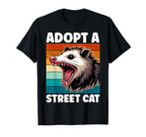 Funny Possum Shirt Opossum Adopt a Street Cat Artful Possums T-Shirt