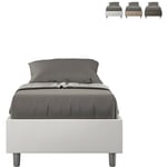 Lit coffre simple avec sommier 80x190 chambre d'enfant Azelia s Blanc - Modèle standard