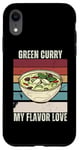 Coque pour iPhone XR Curry vert vintage My Flavor Love Amateur de curry vert rétro