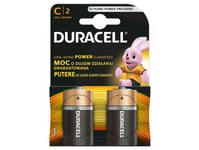 Duracell 2 Lr14 C, Engångsbatteri, C, Alkalisk, 1,5 V, 2 Styck, Svart, Orange