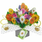 Second Nature 3D Pop Up Birthday Card - Gerberas