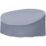 Beliani - Bâche de protection pour Meuble de Jardin en pvc 165x160x75 cm Gris Chuva