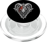 Pentagramme occulte Baphomet Satan Païen Gothique Death Metal PopSockets PopGrip pour MagSafe