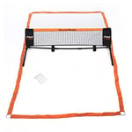 Flick Soccer/Football Urban Mini Football Tennis - Portable Football Training game – All Weather Design Soccer Training Equipment – with Carry Case, Black & Orange