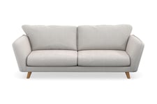 Trend Lyx 3-seter Sofa - Hvit Fløyel 3 seter