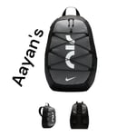 Nike AIR Backpack School Bag Rucksack Gym Black/Grey Padded