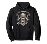 Raccoon Cowboy "Classless & Lawless, Vintage Raccoon Cowboy Pullover Hoodie