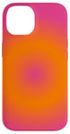 Coque pour iPhone 14 Dégradé simple de couleur rose et orange