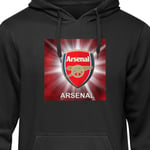 Barn-Hoodie | Mjuk Huvtröja för Barn Arsenal svart 9-11 År