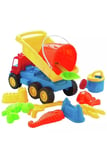 Chad Valley Sand Toy Truck Lorry  11 pc Tools Set with Bucket Kids Outdoor Play