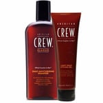 Lot Pour Cheveux Homme AMERICAN CREW Daily Shampoo + Light Hold styling Gel