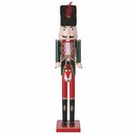 Soldat Casse-Noisette de Noël en Bois H. 80 cm, Vert et Rouge, Santa's House