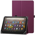 HoYiXi Étui Universel pour 10-11 Pouces Tablette Fire Max 11 2023 Coque avec Support et Dragonne Housse de Protection pour 10"-11" Samsung Lenovo Huawei Android Tablette - Violet