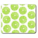 Computer Mouse Mat - Juicy Green Limes Fruit Fun Office Gift #2670