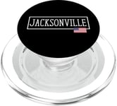 Jacksonville City Drapeau des États-Unis Voyageant Amérique Town PopSockets PopGrip pour MagSafe