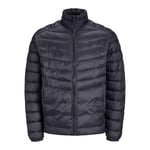 Jack & Jones Men's Puffer Jacket with Zip Front and High Collar Windproof Jacket