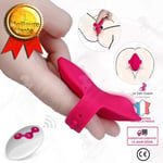 LCC® Invisible Shade Mask Bär Butterfly Onani Device for Women Output Trådlös fjärrkontroll Dildo Vibrator