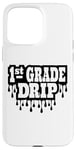 Coque pour iPhone 15 Pro Max 1ère année Drip Back to School Première année Enfants Garçons Filles